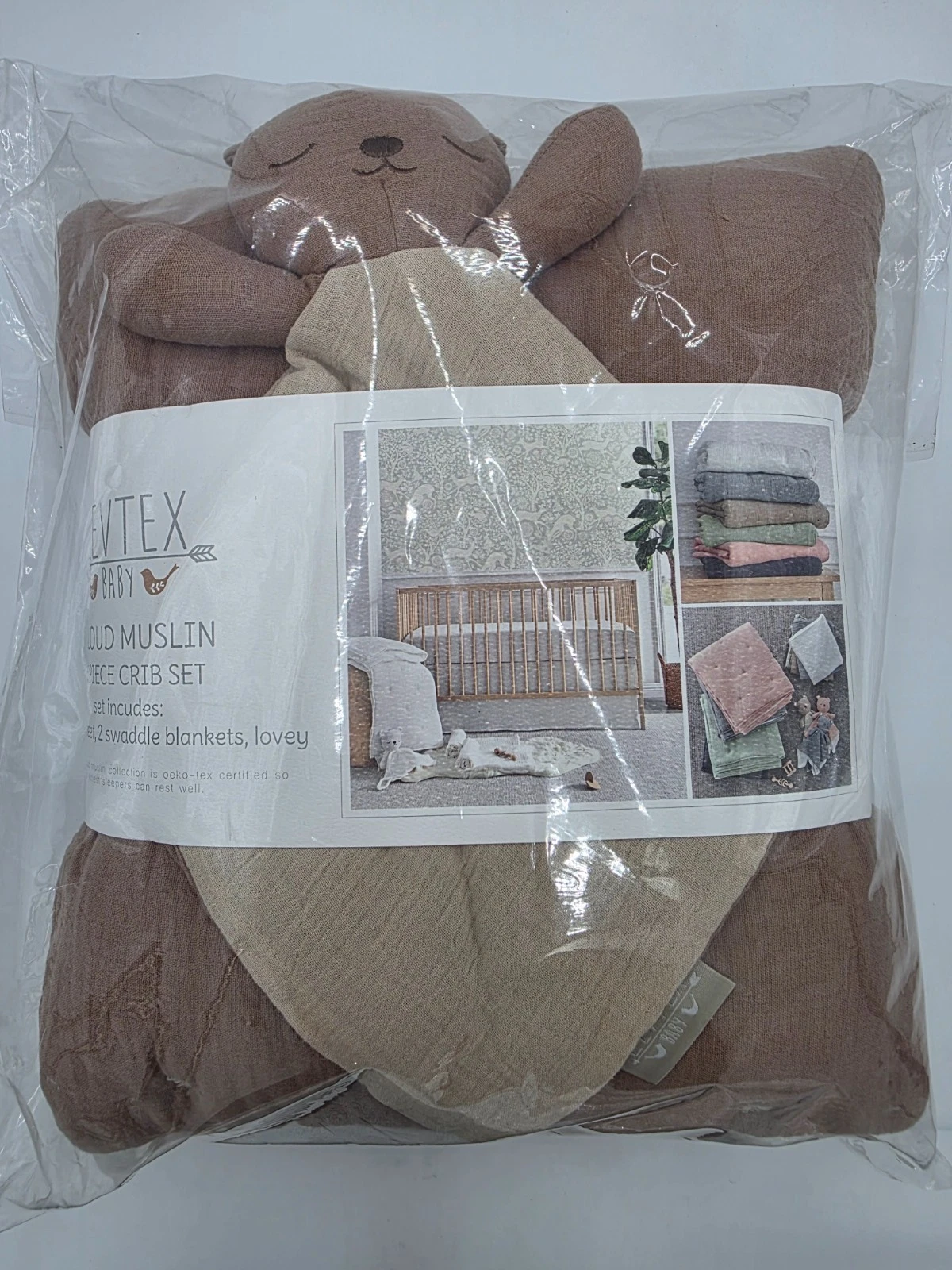 New Levtex Baby Cloud Muslin 5-Piece Nursery Crib Bedding Set
Opens in a new window or tab