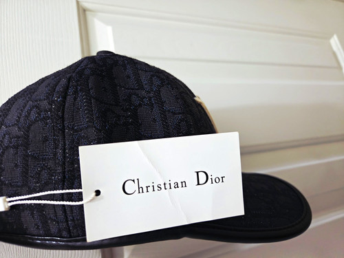 Christian Dior Men’s Black Monogram Baseball Cap Adjustable One Size