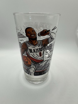 #ad 2025 Damian Lillard Portland Trailblazers Commemorative Glass Cup 🔥 LE 5000 $79.99
