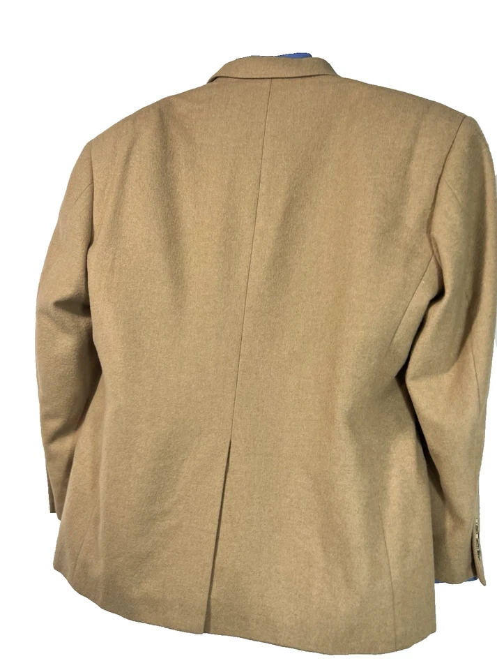 Abrigo deportivo Claiborne 100 % pelo camel para hombre 44 corto marrón tostado Foto 4 de 4