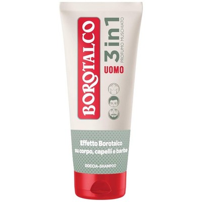 Borotalco 3 in 1 Herren Duschshampoo Moschusduft 200 ml