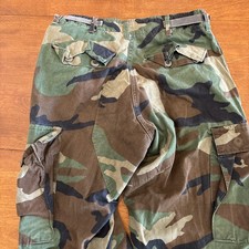 Vintage Military Pant Mens Up To 27in Waist Trousers Woodland Cargo    