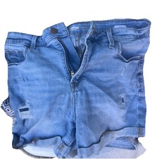 Old Navy High Rise Secret-slim Pockets Short Med Jean Shorts Sz 10