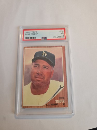 1962 Topps Duke Snider #500 card