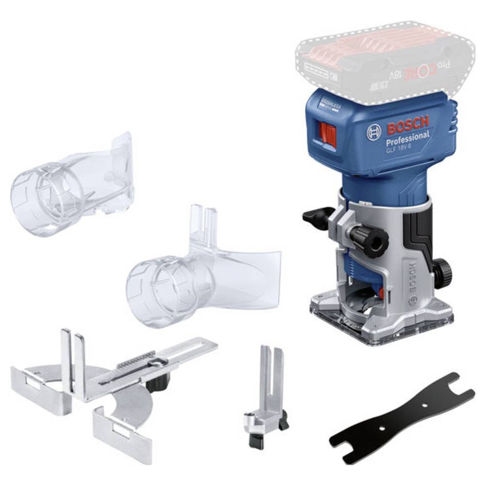 Défonceuse Bosch GLF 18V-8 avec réglage de profondeur micrométrique stable