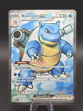 Pokémon TCG Blastoise Ex 184/165 Full Art Scarlet & Violet 151