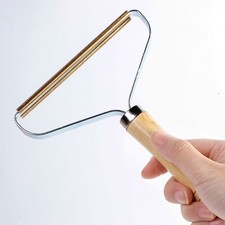 Steel Lint Remover Clothes Fuzz Fabric Shaver Removing Roller Brush Portable