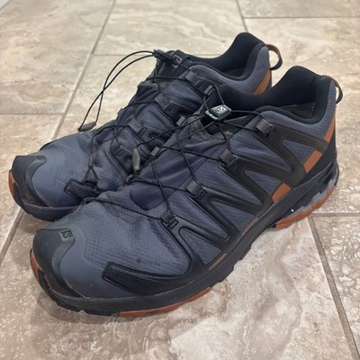 Salomon XA Pro 3D V8 Gore-Tex Mens Trail Running Shoes Grey Brown 13 409892