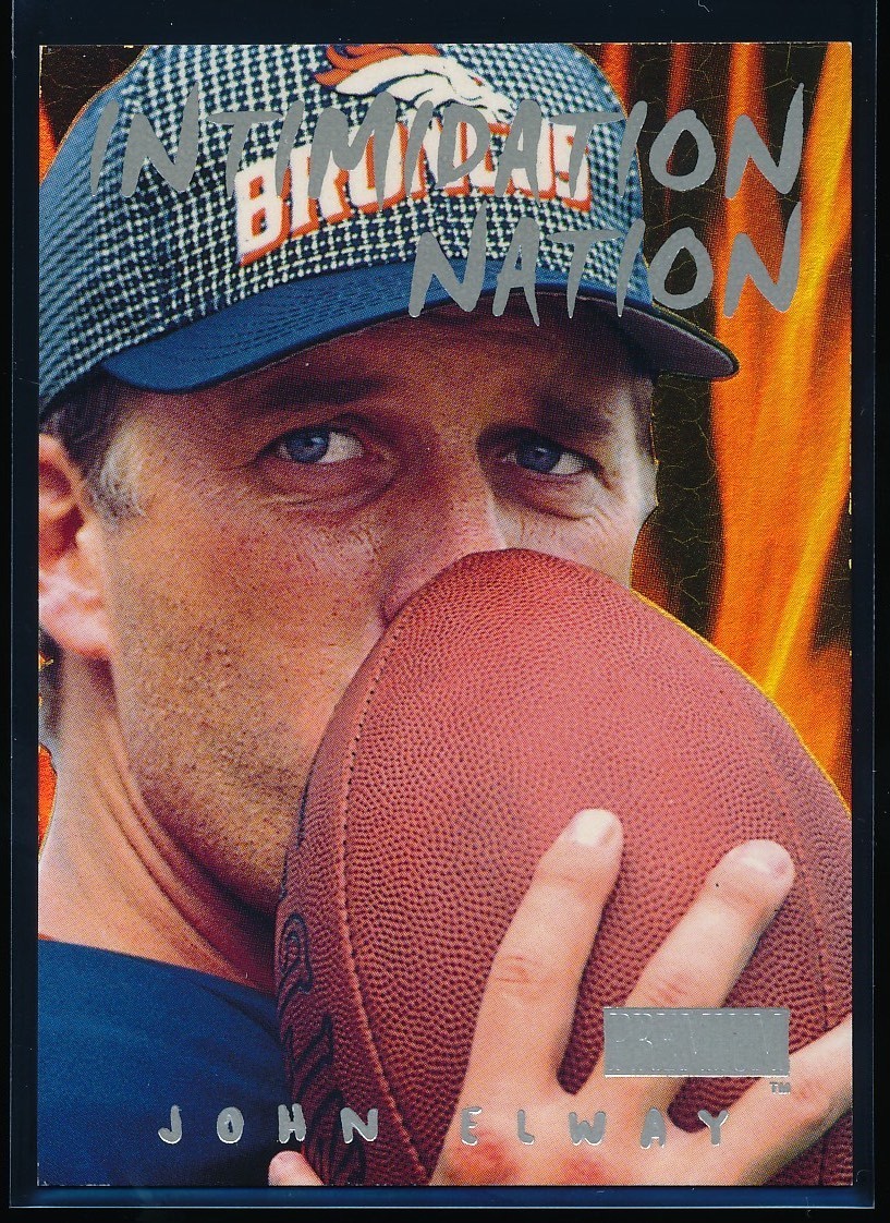 1998 SkyBox Premium John Elway #7 of 15 Intimidation Nation