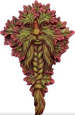 New LATEX MOULD TO MAKE GREEN MAN WALL PLAQUE GARDEN ORNAMENT