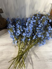 Vintage Plastic blue Long Stem Flowers- Bundl...