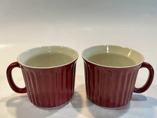 Good Cook Stoneware Soup Chili Mugs Ribbed 16 oz Oven Dishwasher Microwave Safe