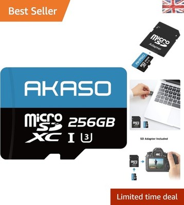 Kompakte 256GB microSDXC Karte - C10, U3 - Ihre Speicherbank für Action Shots