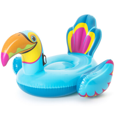 Schwimmtier tipsy Tukan 207x150cm Bestway XL Luftmatratze Erwachsene hellblau 