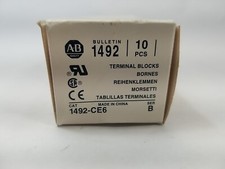 10x NOS Allen Bradley 1492-CE6 Terminal Blocks 600V   NEW  (Box of 10)