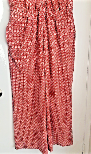 Max Studio Women’s Jumpsuit Wide Leg V-Neck Crepe Size XLarge - Picture 4 of 16