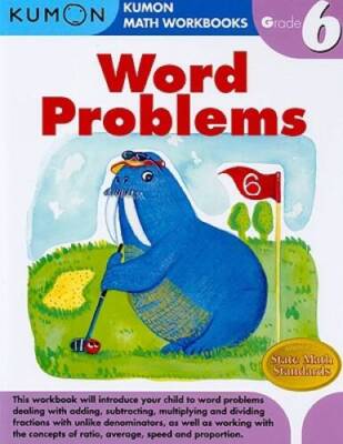 Word Problems Grade 6 (Kumon Math Workbooks) - Paperback - ACCEPTABLE