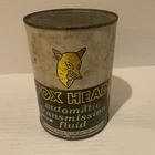 VINTAGE FOX HEAD Composite ONE QUART TRANSMISSION FLUID UNOPENED CAN