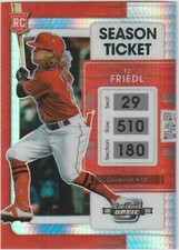 2022 Panini Chronicles #16 TJ Friedl Contenders Optic Holo