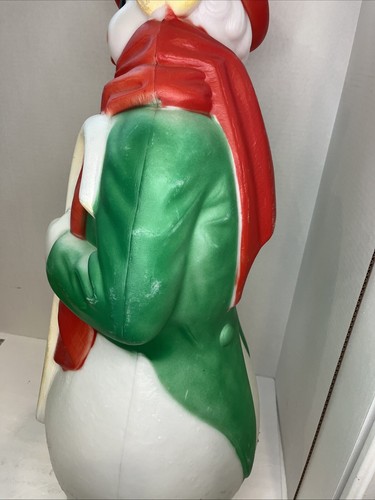 Vintage Empire Plastics 34" Frosty Snowman Blow Mold Christmas Decor Made In USA - Picture 7 of 18