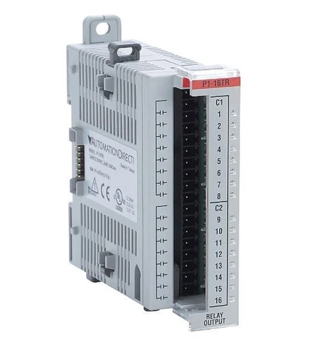 Automation Direct P1-16TR relay output module, 16-point, 6-24 VDC/6-120 VAC Perf