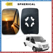 Left Passenger side Convex Wing mirror glass for Ford Transit 2000-14