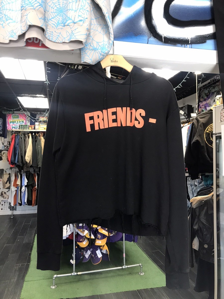 VLONE FRIENDS HOODIE BLACK/ORANGE XL | eBay