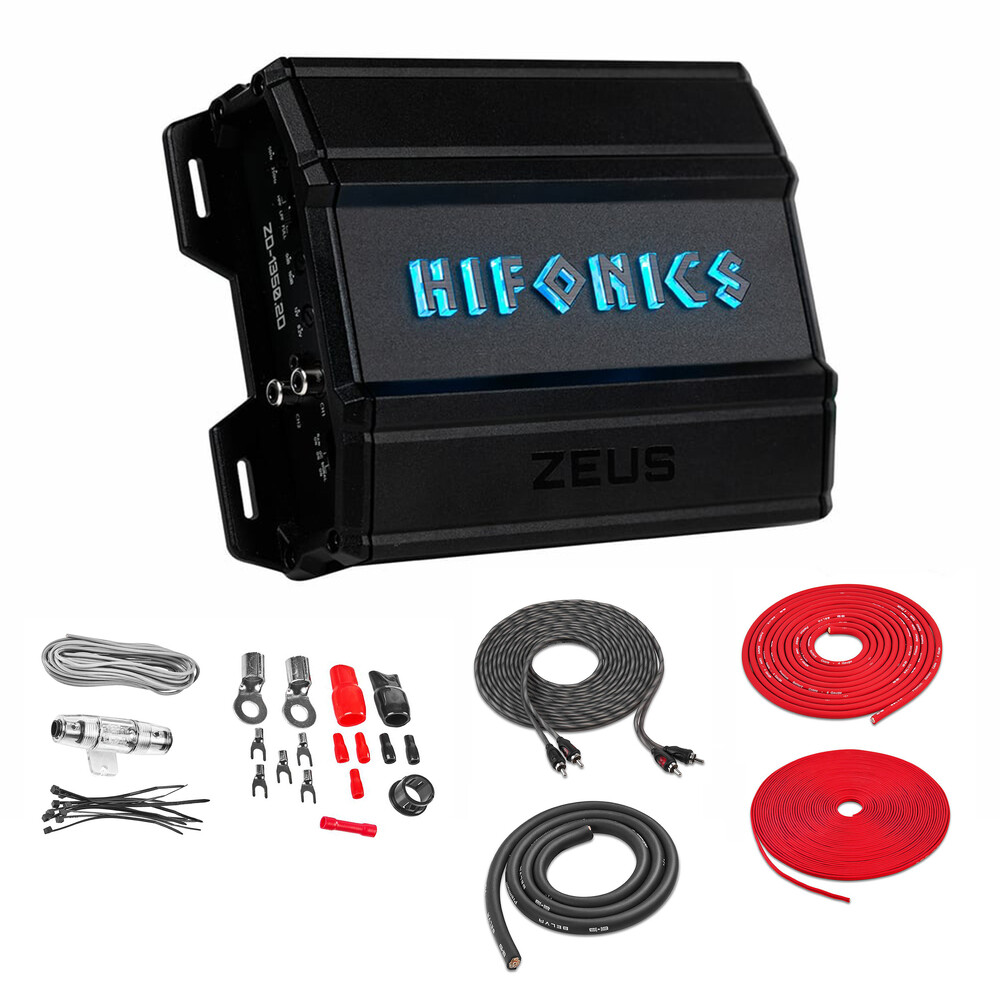 2-канальный усилитель Hifonics ZD-13502D 1350 Вт RMS класса D с комплектом усилителей 2039000₽