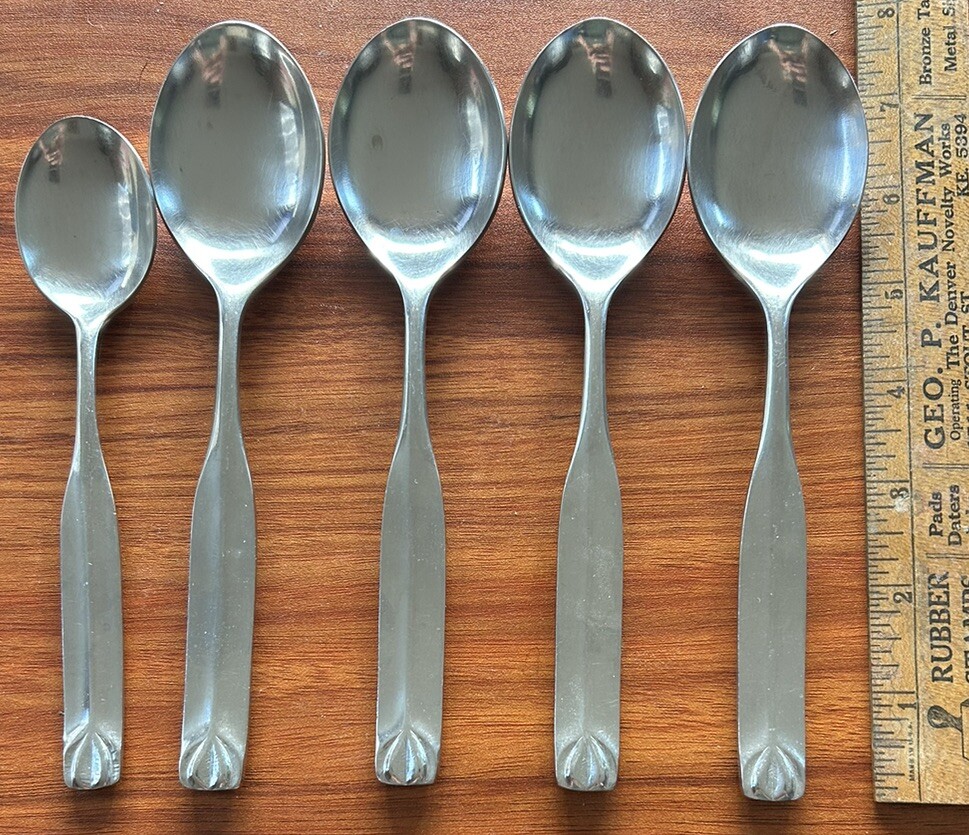 Franciscan Stainless 18/8 Holland Flatware  Avalon  5 Spoons 4 Tbsp 1 Tsp