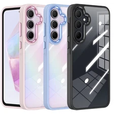 For Samsung Galaxy A35 5G Case Shockproof Cover+Tempered Glass Screen Protector