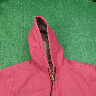 CARHARTT SIERRA JACKET SHERPA LINED HOODED RED WOMENS 2XL (20