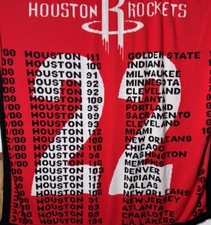 Houston Rockets NBA Basketball 2008 Ticket Holder 22 Game Winning Streak Blanket
