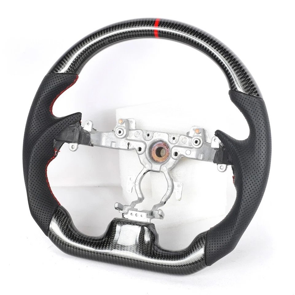 Volante deportivo de fibra de carbono para Infiniti G25 G37 Q40 Q60 QX50 EX35 EX37 Foto 3 de 4