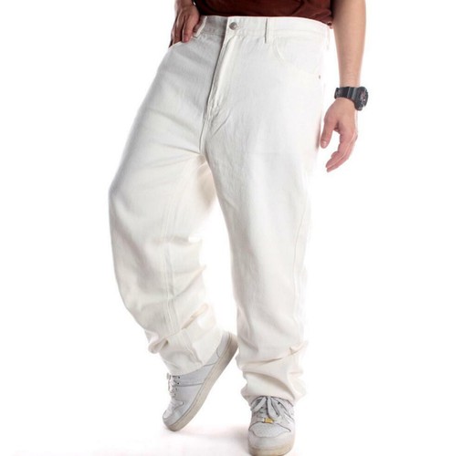 Loose Fit Straight Leg Trousers Pants 