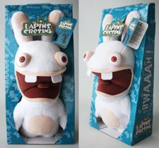 RARE RABBIDS 10" PLUSH STUFFED TOY FIGURE WITH VOICE GIPSY UBISOFT 2014 NEW !!