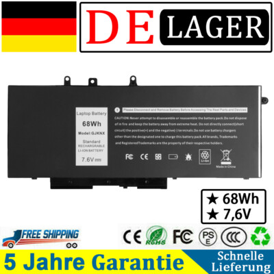 68Wh GJKNX Laptop Akku für Dell Latitude 5480 5580 5280 5288 5290 5488 5490 5491