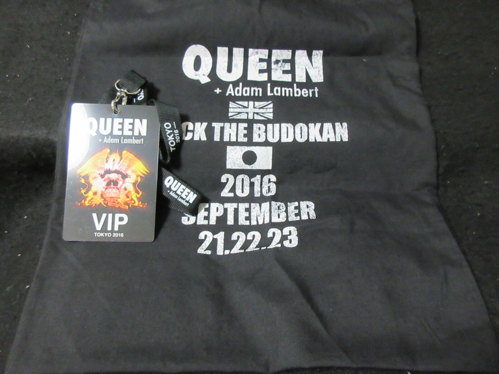 Queen + Adam Lambert store 2016 Ranking TOP4 Japan Tour Plastic w Clot Pass for VIP