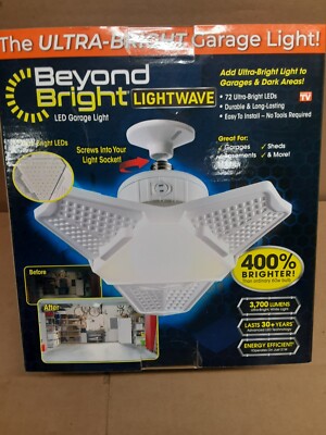 NEW Beyond Bright Lightwave 21Watt 72 Ultra-Bright LED 6500K Garage/Indoor Light
