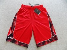 NWT NIKE DRI FIT Athletic Shorts Boy's Sz S Charcoal or Red L K