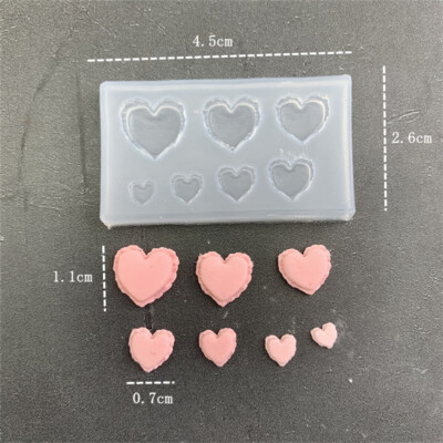15PC  Bread Biscuit 1/12 Scale Dollhouse Miniatures Mini Food DIY Silicone Mold