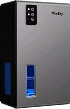 NineSky Dehumidifier 85 OZ Water Tank 800 sq ft Auto Shut Off 7 Colors Light