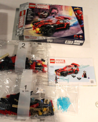 UNUSED Retired Lego Marvel Miles Morales Vs Morbius 76244 Box clean READ No Mini