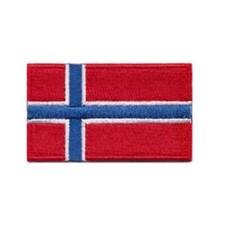 Norwegian Flag Iron On Patch Sew on Transfer Norway flag Patch
