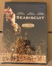 SEABISCUIT (2003) DVD Full Screen - Tobey Maguire - Movie NEW SEALED