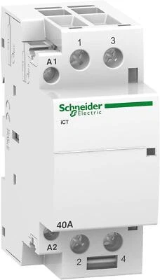 SCHNEIDER ELECTRIC Schneider A9C20842 Contattore di installazione iCT 40A 2S 220/240V 50Hz 40W 2...