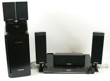 Panasonic DVD Home Theater Sound System w/Orig Remote Speakers Sub Etc. SA-PT760