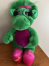 Vtg 1992 Barney and Friends Baby Bop Plush Stuffed Dinosaur Triceratops Lyons