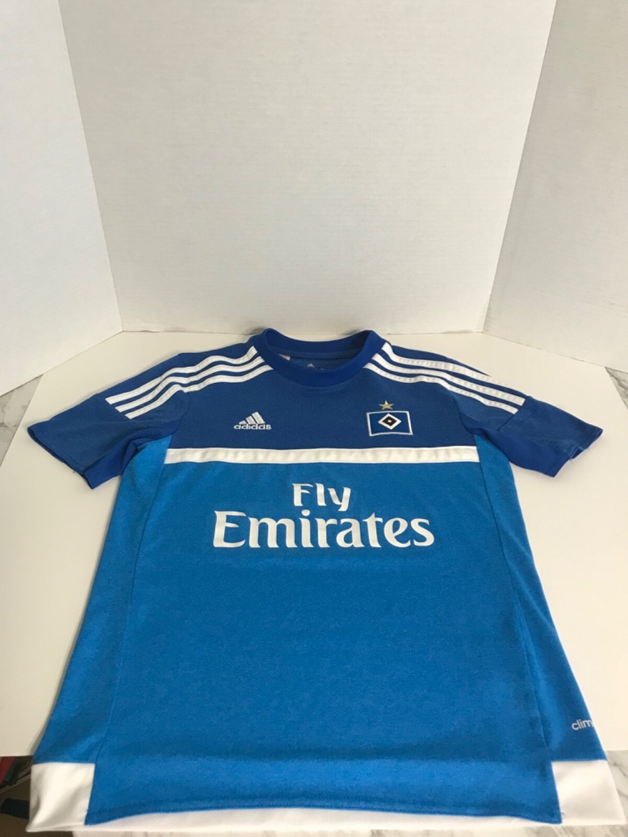 Adidas Fly Emirates Hamburg SV Soccer Jersey Shirt 11-12Years