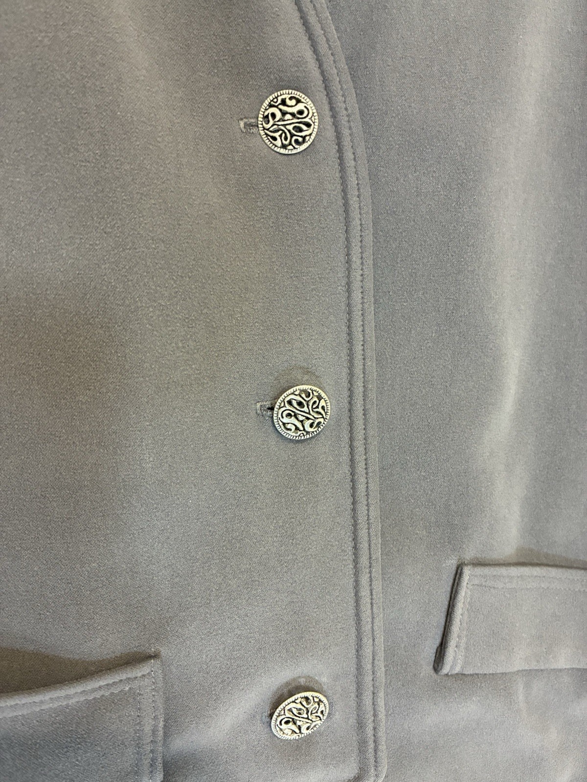 Women’s Button Front Winter Cardinal Embroidered … - image 2