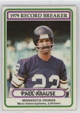 1980 Topps Record Breaker Paul Krause #4 HOF 13in